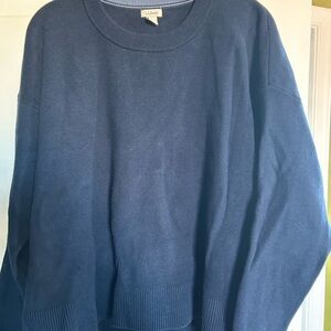 L.L. Bean Women’s Deep Blue Crewneck Sweater size L
